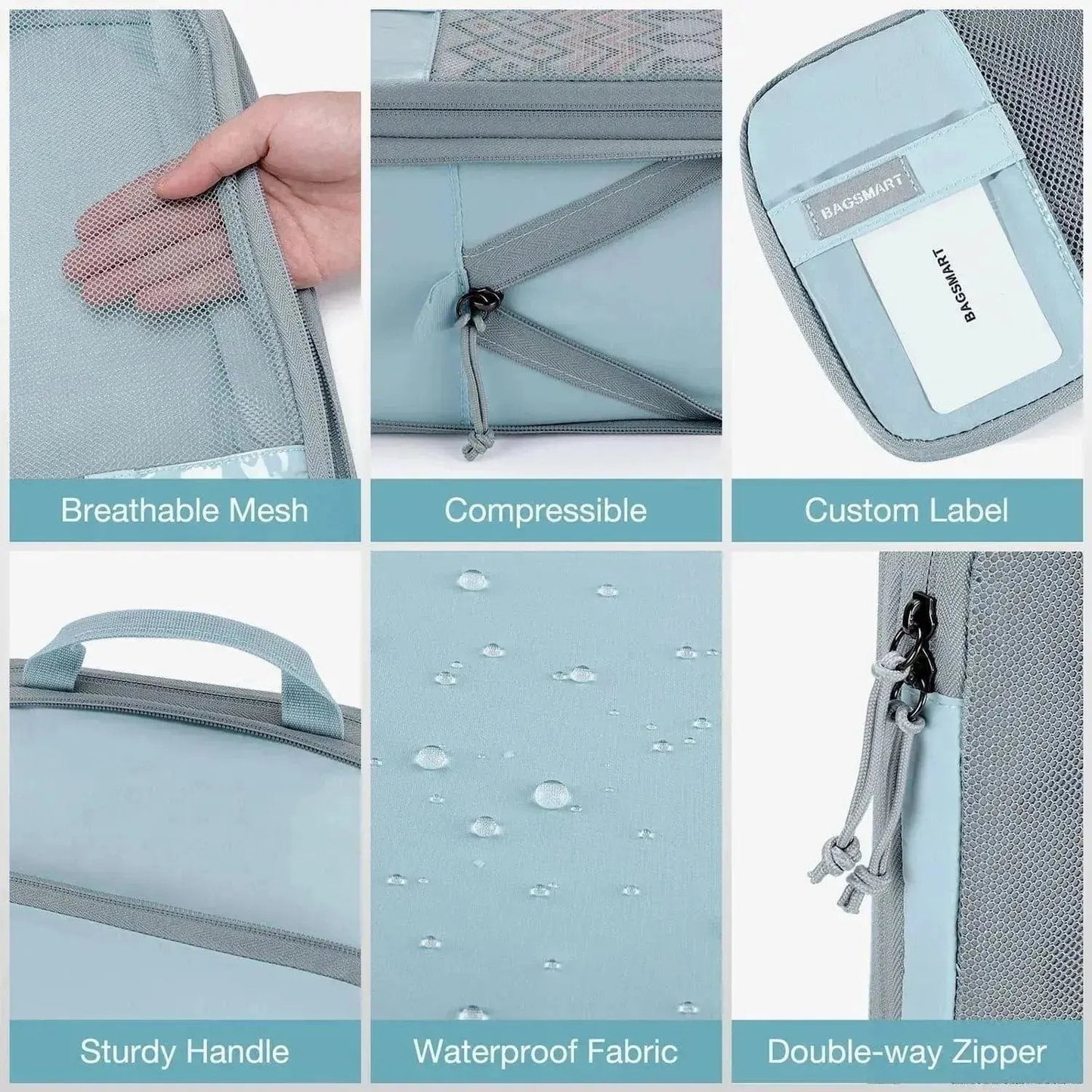 6 In 1 Compression Packing Cubes