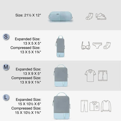 6 In 1 Compression Packing Cubes