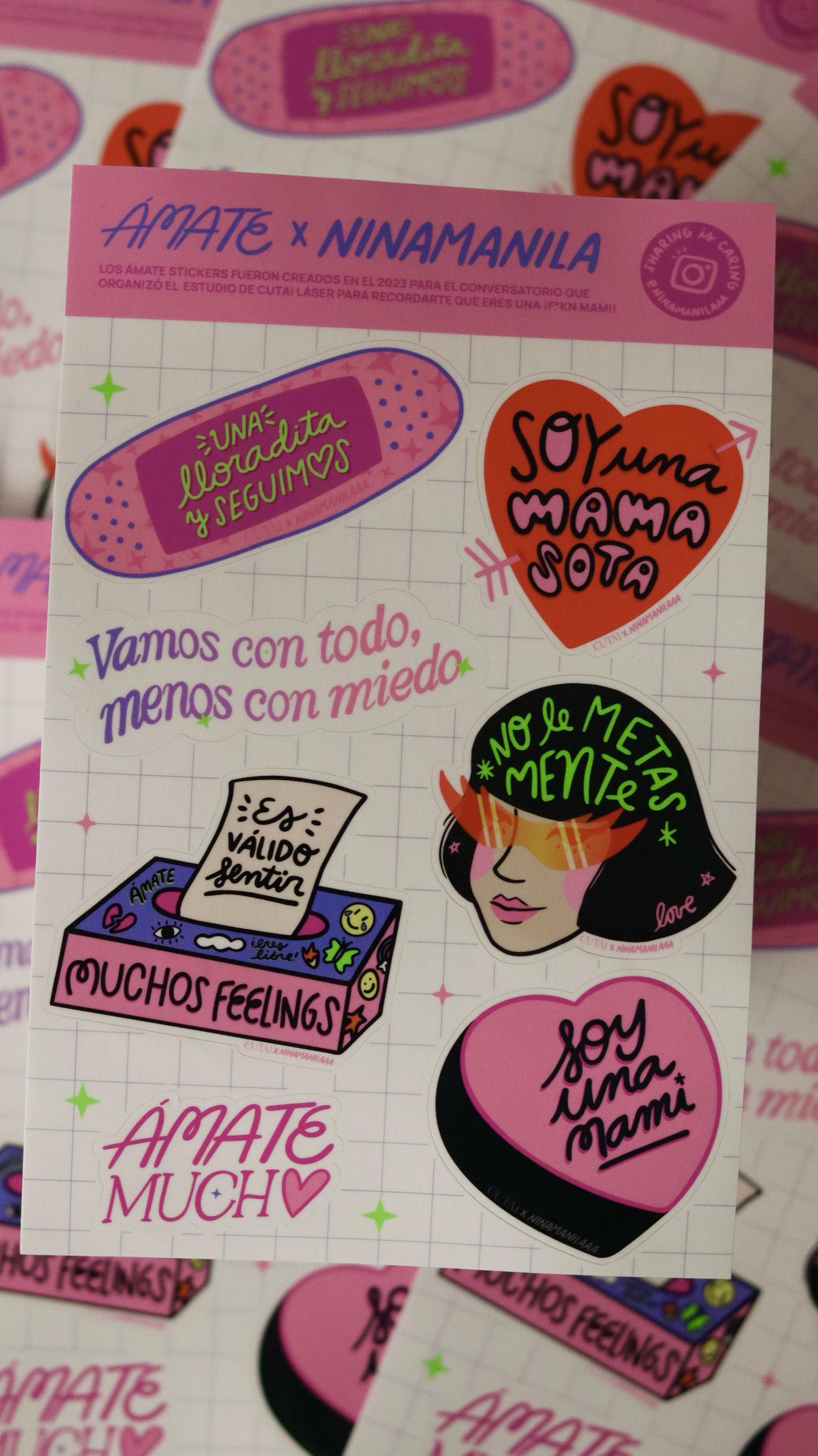 Ámate (Hoja de Stickers)
