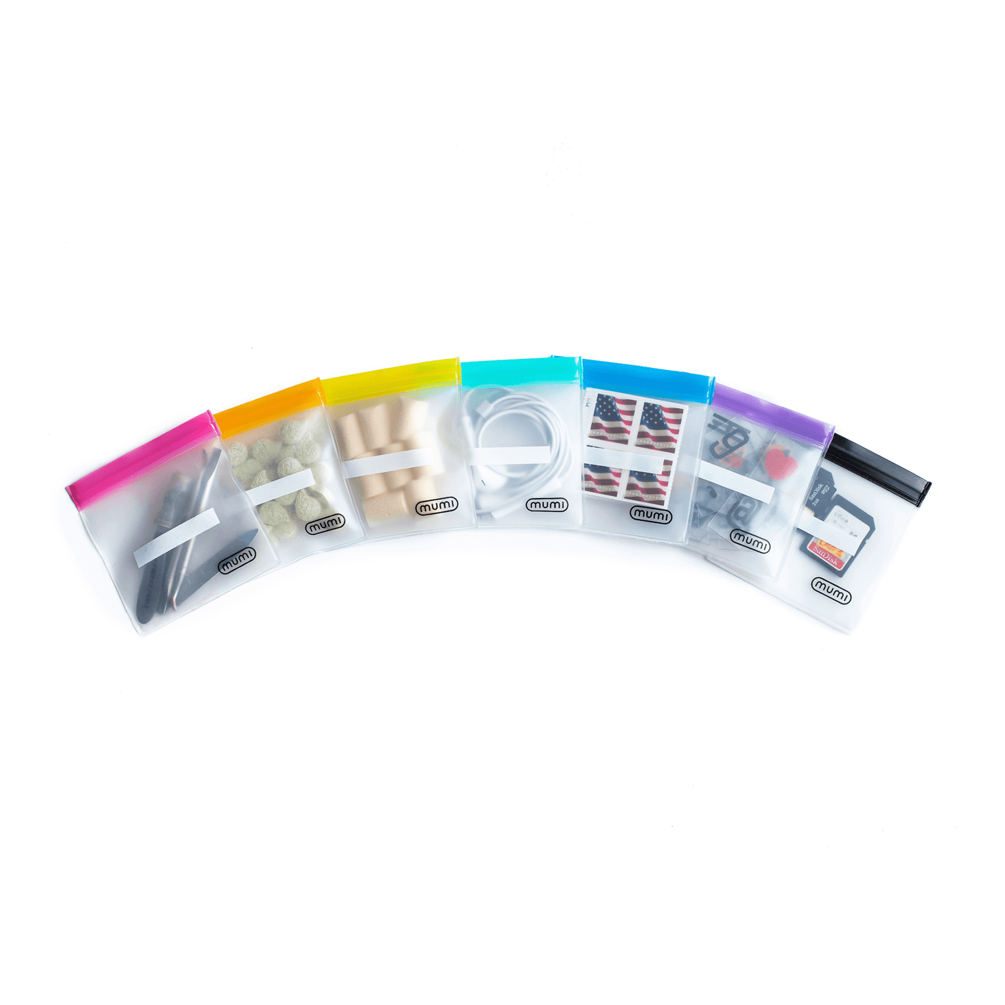 mini zip pouches [set of 7]