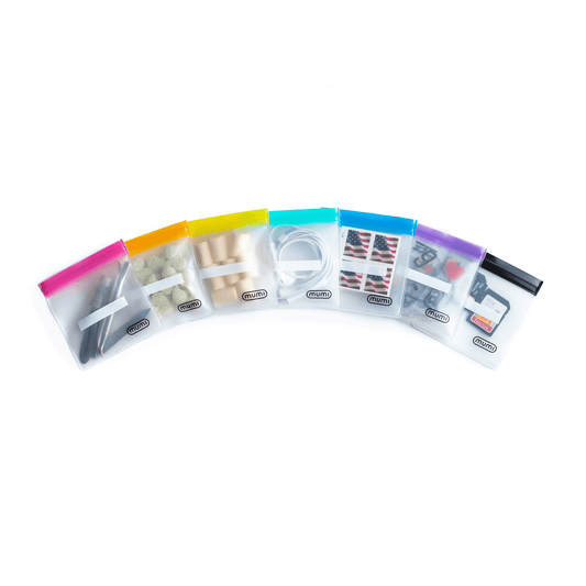 mini zip pouches [set of 7]